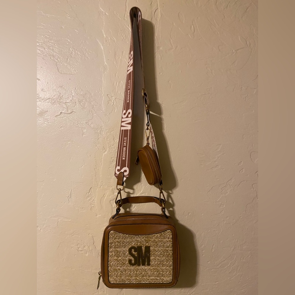 Steve Madden Rattan Crossbody